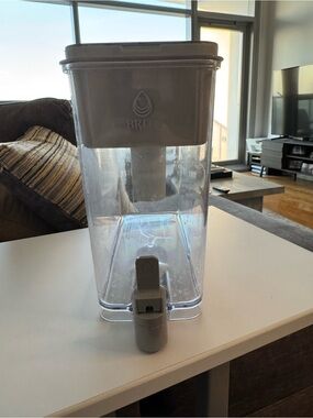 Brita Clear Water Dispenser with Gray Top and Spigot